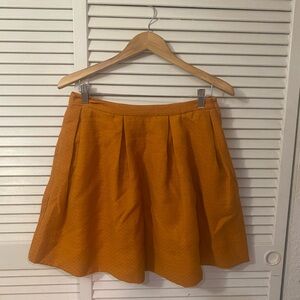 H&M orange mini skirt with pckets